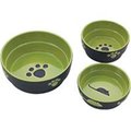 Ethical Pet Products Ethical Stoneware Dish 688841 7 in. Fresco Dog Dish - Green 688841